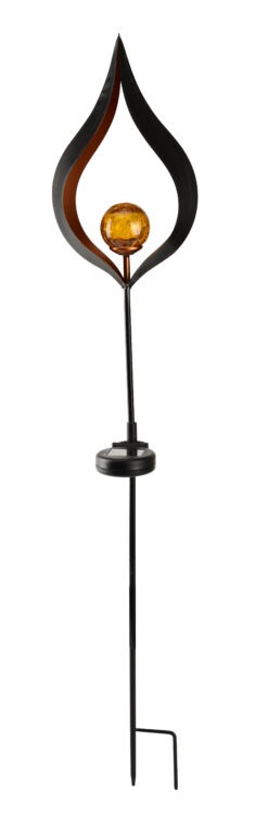 Alternative view of Flame Globe Solar Stake Light