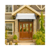 【Same Code：48202358】HT-120 x 80 Household Application Door & Window Rain Cover Eaves Canopy White & Black Bracket