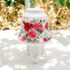 8 Inch Floral LED Nightlight – Red and Pink Traditional Design - Image 3