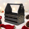 Black 6 Bottle Holder with Bottle Opener - Image 4