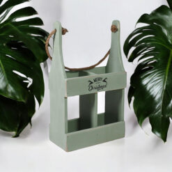 Alternative view of 39cm Rustic Green 2 Bottle Wine Holder