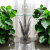 79CM METAL TABLE leaf design 79CM METAL TABLE leaf design - Image 4