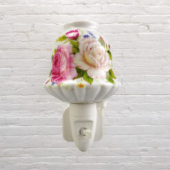 8 Inch Floral LED Nightlight – Pink and White Flowers