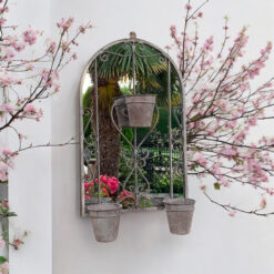 Alternative view of 80cm Wall Mirror with Triple Planter