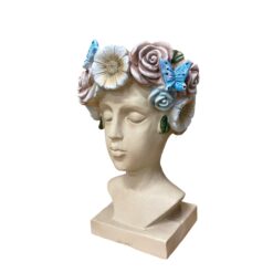 Alternative view of 42cm Fibreglass Head Bust Planter – Style B