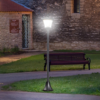 Outsunny Solar Powered Lamp Post, IP44, 18Lx18Wx160H cm-Black Outsunny Solar Powered Lamp Post, IP44, 18Lx18Wx160H cm-Black - Image 2