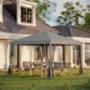 Heavy Duty Pop Up Gazebo with Removable Mesh Sidewall Netting Gray Heavy Duty Pop Up Gazebo with Removable Mesh Sidewall Netting Gray - Image 2
