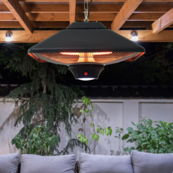 Alternative view of 2kW Electric Heater LED Halogen Heating Hanging Light Outdoor Remote