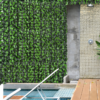 Outsunny Artificial Leaf Hedge Screen Privacy Fence Panel for Garden 3Mx1M - Image 2