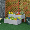 PP Set Of 2 Raised Outdoor Garden Planter Box - Image 2