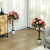 Artificial Camellia Tree Fake 21 Flowers & Nursery Pot Decor, 90cm - Image 2