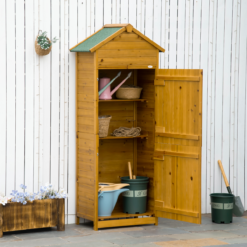 Alternative view of Garden Shed Wooden Timber Garden Storage Shed Tilted-felt Roof & Lockable Doors
