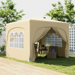 Alternative view of Outsunny 3 x 3(m) UPF50+ Pop Up Gazebo with Sides and Carry Bag
