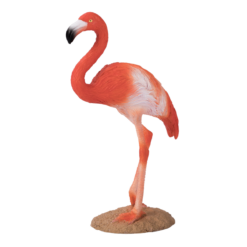 Alternative view of American Flamingo Toy – Realistic Exotic Bird Figurine