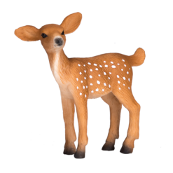 Alternative view of White-Tailed Deer Fawn Toy – Realistic Woodland Animal Model