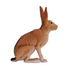 Alternative view of Hare Toy Figure – Realistic Woodland Animal Model