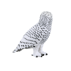 Alternative view of Snowy Owl Toy – Realistic Arctic Bird Model