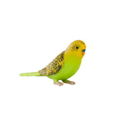 Alternative view of Green Budgerigar Toy – Realistic Exotic Bird Figurine