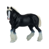 Clydesdale Horse Black Toy – Realistic Equestrian Figurine - Image 2