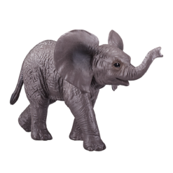Alternative view of African Elephant Calf Toy  Realistic Wildlife Figurine