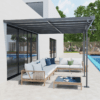 Outdoor Patio Gazebo Pergola, Aluminum Post, 4.35x3m Mounted on the Wall Roof Outdoor Patio Gazebo Pergola, Aluminum Post, 4.35x3m Mounted on the Wall Roof