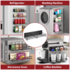 VINSANI 4pc MAGNETIC SPICE RACK METAL SHELF 1010421 VINSANI 4pc MAGNETIC SPICE RACK METAL SHELF 1010421