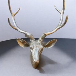 Alternative view of 51cm Silver Stag Deer Head Wall Décor