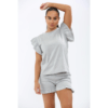 Ladies Frill Peplum Sleeve Top & Shorts 2 Piece Set Ladies Frill Peplum Sleeve Top & Shorts 2 Piece Set - Image 7