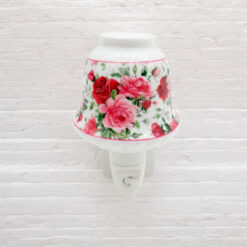 8 Inch Floral LED Nightlight – Red and Pink Traditional Design