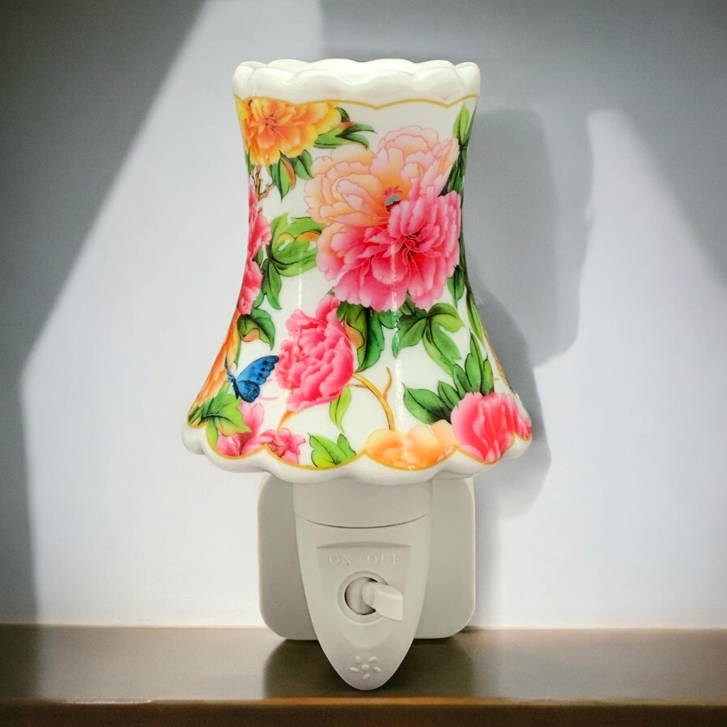 8 INCH FLORAL LED NIGHTLIGHT ORANGE AND PINK 8 INCH FLORAL LED NIGHTLIGHT ORANGE AND PINK - Image 5