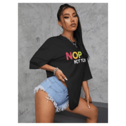 Alternative view of Ladies Oversized Nope Not Today Short Sleeve T-Shirt