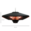 Outsunny 2kw Electric Heater LED Halogen Heating Hanging Light Outdoor Remote - Image 3