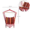 Hammock Chair Swing Colourful Striped Seat Porch Indoor Outdoor Hanging Beach Hammock Chair Swing Colourful Striped Seat Porch Indoor Outdoor Hanging Beach - Image 3