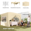 Outsunny 3 x 3(m) UPF50+ Pop Up Gazebo with Sides and Carry Bag Outsunny 3 x 3(m) UPF50+ Pop Up Gazebo with Sides and Carry Bag - Image 3