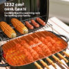Outsunny Folding Charcoal Barbecue Grill, Portable BBQ for Camping - Image 4