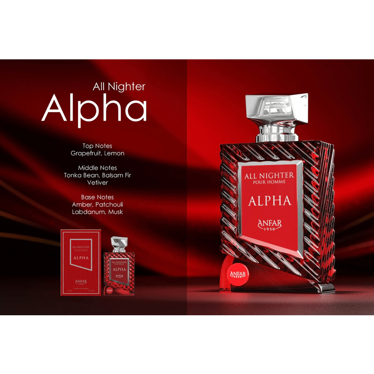 Anfar All Nighter Alpha Extrait de Parfum 100ml Anfar All Nighter Alpha Extrait de Parfum 100ml - Image 3