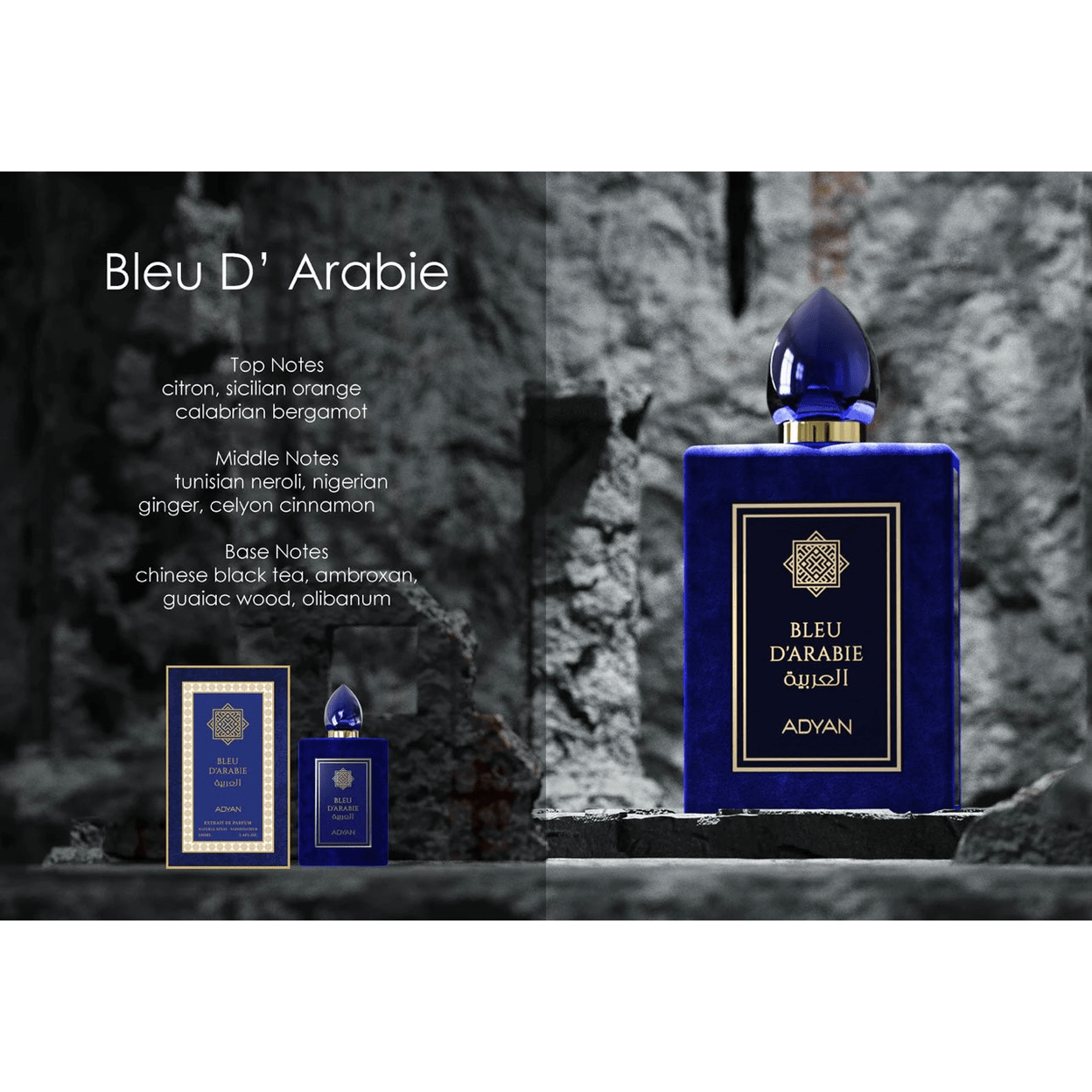 Adyan Bleu D’Arabie Extrait de Parfum 100ml Adyan Bleu D’Arabie Extrait de Parfum 100ml - Image 3