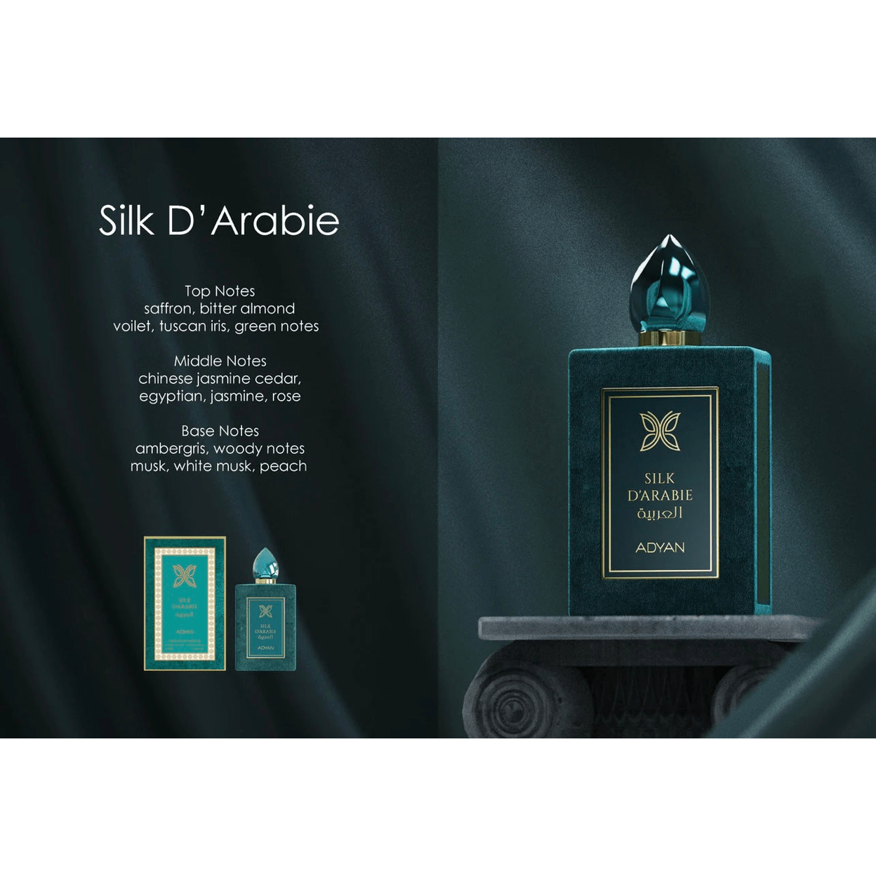 Adyan Silk D’Arabie Extrait de Parfum 100ml Adyan Silk D’Arabie Extrait de Parfum 100ml - Image 3