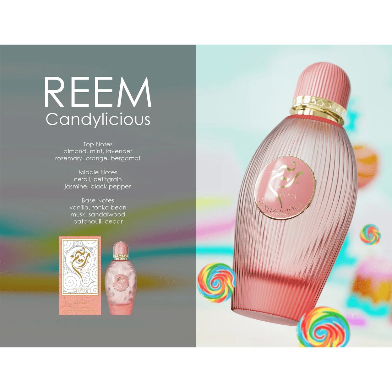 Ajyad REEM Candylicious Extrait de Parfum 100ml Ajyad REEM Candylicious Extrait de Parfum 100ml - Image 3