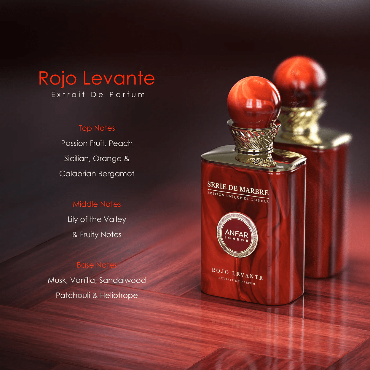Anfar London Rojo Levante Extrait de Parfum 100ml Anfar London Rojo Levante Extrait de Parfum 100ml - Image 3