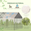 Outdoor Pet Shelter with Weather Protection and Portable Cage Design