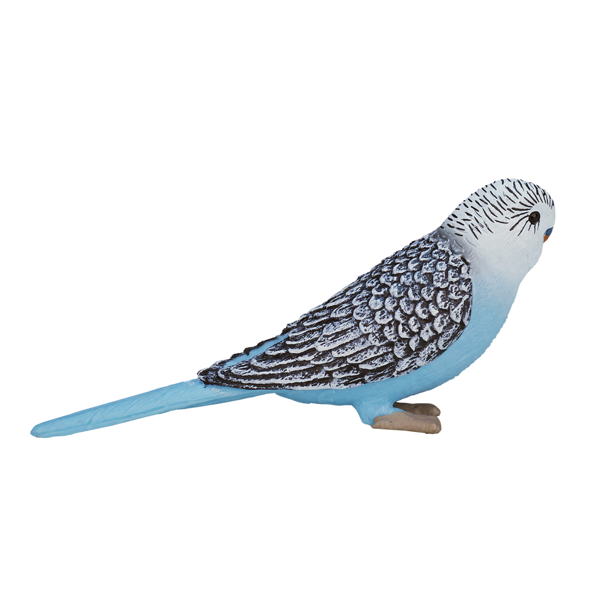 Blue Budgerigar Toy Realistic Exotic Bird Figurine Blue Budgerigar Toy Realistic Exotic Bird Figurine - Image 3