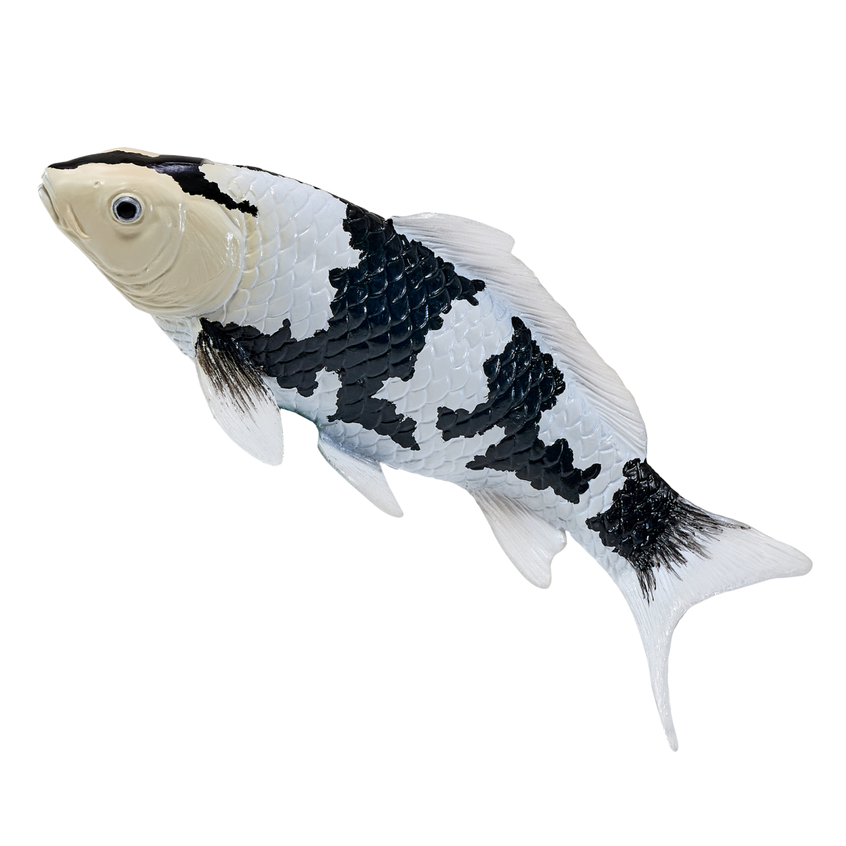 Koi Carp Shiro Utsuri Toy Realistic Fish Figurine Koi Carp Shiro Utsuri Toy Realistic Fish Figurine - Image 3
