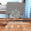 Outsunny 6 Pieces Rattan Garden Furniture Sofa Set, Grey Outsunny 6 Pieces Rattan Garden Furniture Sofa Set, Grey