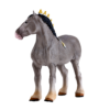 Shire Horse Dapple Grey Toy – Realistic Equestrian Figurine - Image 3