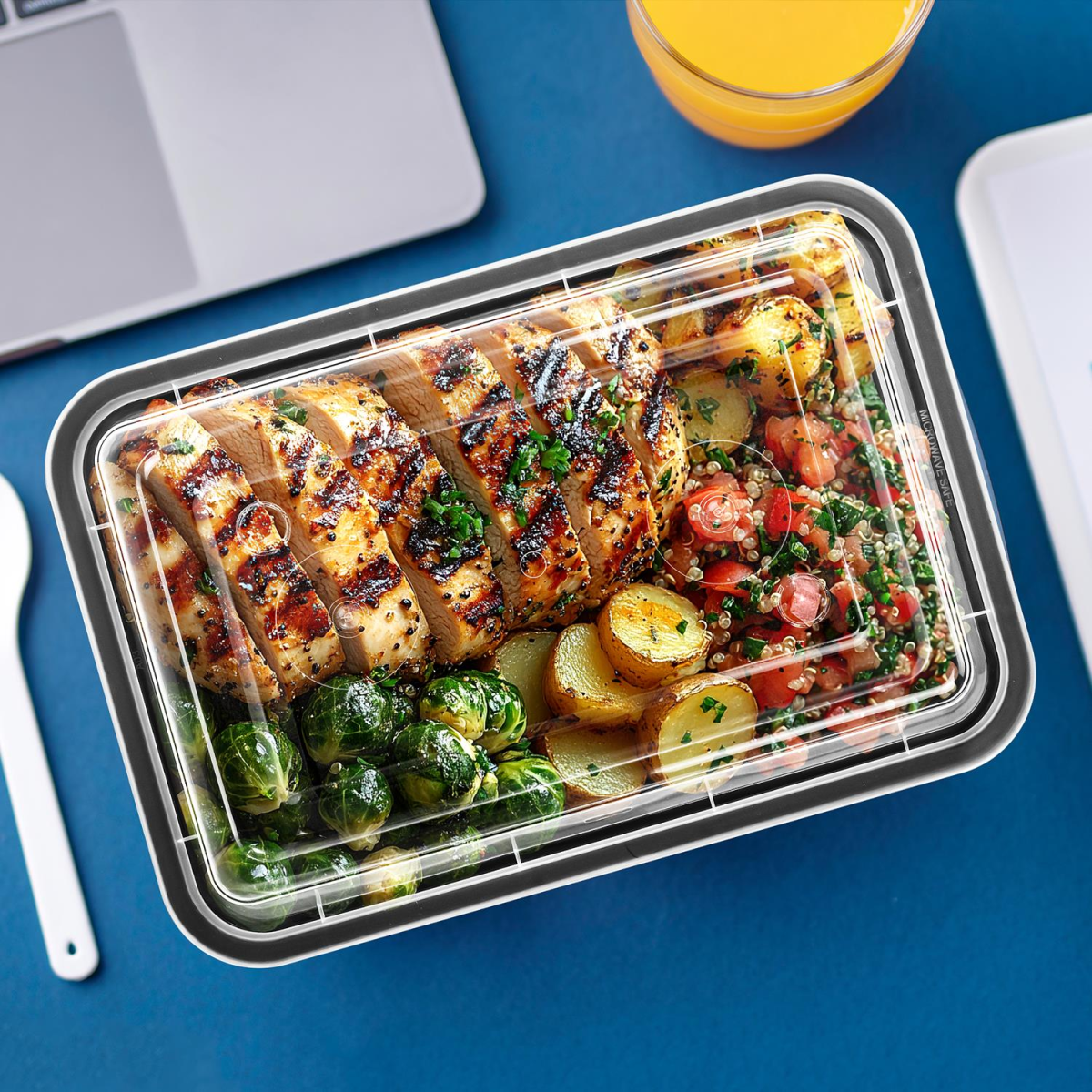 VINSANI 30pk 1 COMPARTMENT MEAL PREP CONTAINERS 1010474 VINSANI 30pk 1 COMPARTMENT MEAL PREP CONTAINERS 1010474 - Image 4