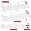 VINSANI 2pc WHITE SHOWER CADDY 1010504 VINSANI 2pc WHITE SHOWER CADDY 1010504