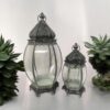SET 2 METAL GARDEN LANTERNS