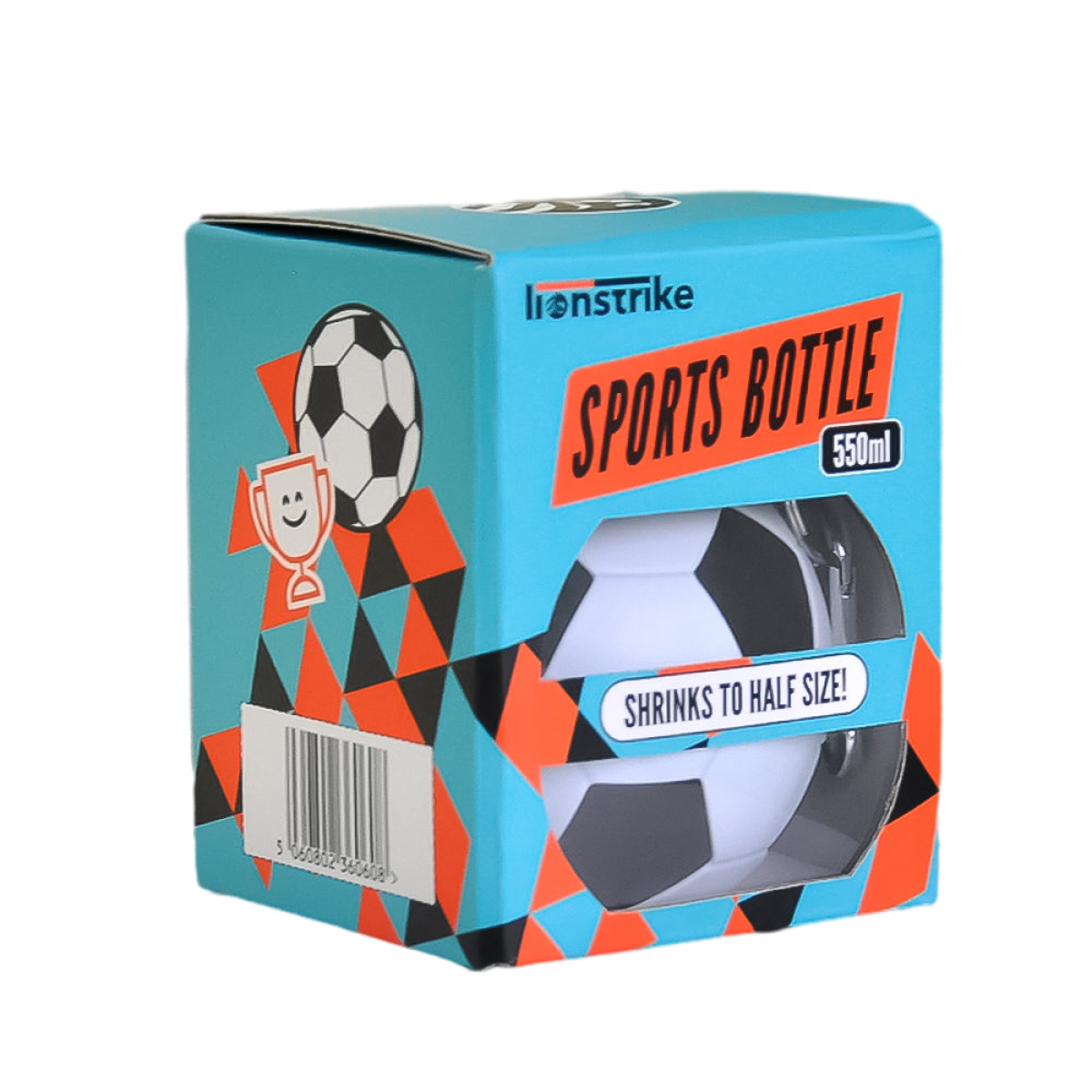 Lionstrike 550ml Collapsible Football Sports Water Bottle for Kids Lionstrike 550ml Collapsible Football Sports Water Bottle for Kids - Image 5