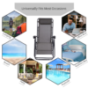 Metal Frame Zero Gravity Lounger w/ Head Pillow for Patio Decking Outsunny Metal Frame Zero Gravity Lounger w/ Head Pillow for Patio Decking Outsunny - Image 4